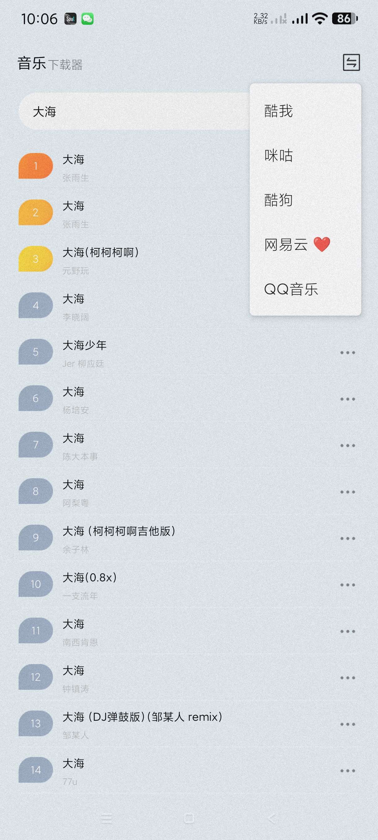 【分享】蓝莓音乐极速版1.2🔥多种音源~可下无损~页面简洁